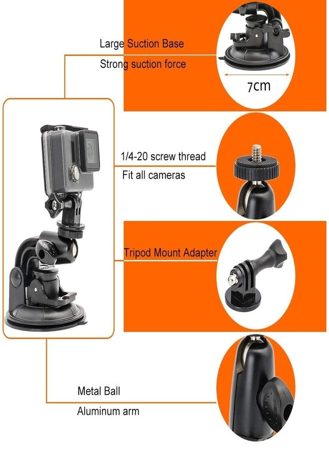 Action Pro 7CM Diameter Big Suction Cup Mount with Adaptor and Screw Compatible with GoPro Hero 13 12 11 10 9 8 7 6 5 SJCAM Yi - Image 3