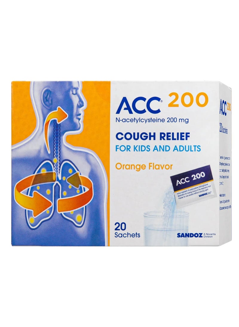 Acc 200mg Oral Solution Powder 3g Sachet 20’s