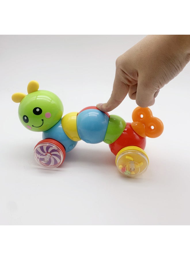 Infant Inertia Pressure Caterpillar Baby 1-2 Years Old Intelligence Early Education Children Press Toy Car On June-Color:Cute Caterpillar-sealed Box - Image 1
