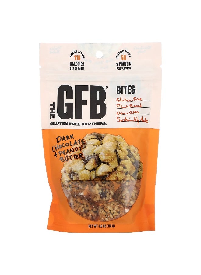 The GFB, Gluten Free Bites, Dark Chocolate + Peanut Butter, 4 oz (113 g)