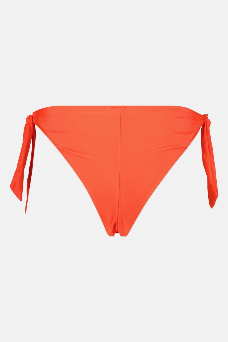Lefties Women Solid Non Padded Bikini Bottom, Red - Image 3