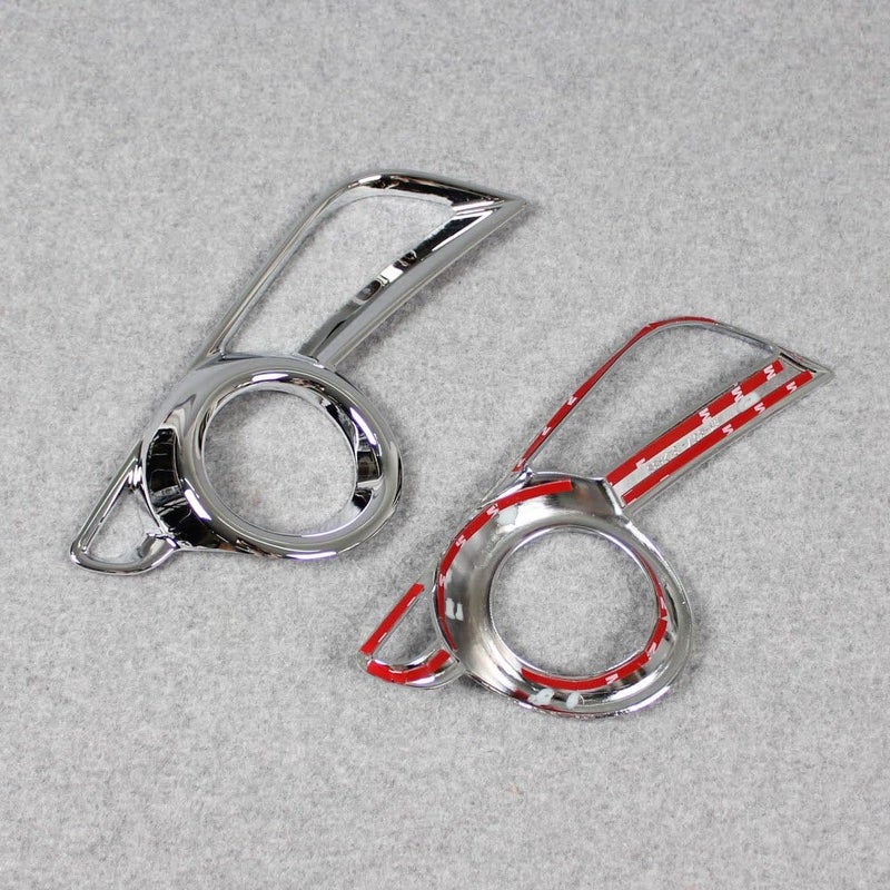 Beautost Chrome Front Fog Light Lamp Cover Trims for Toyota New Highlander 2018-2019 - Image 5