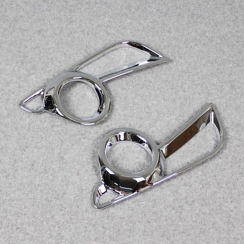 Beautost Chrome Front Fog Light Lamp Cover Trims for Toyota New Highlander 2018-2019 - Image 2