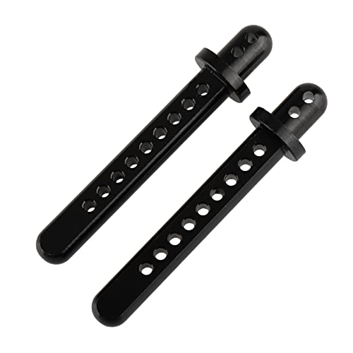Shaluoman RC Aluminum Body Post Mounts for AXIAL 1:10 SCX10 Upgrade Parts Black Pack of 4 - Image 3