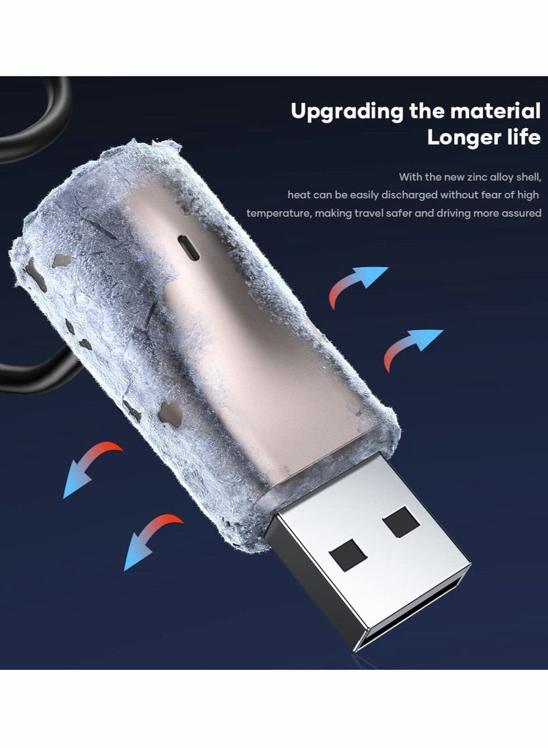 Captaintech Car Bluetooth Aux Adapter, 3.5mm Bluetooth Receiver 5.0 for Car, Bluetooth Adapter Wireless Receiver, Built-in Microphone for Hands-Free Calls - Image 5