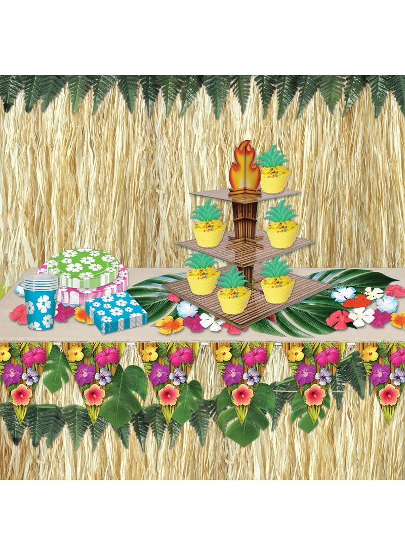 Beistle Tiki Torch Cupcake Stand Cake Holder Display 1525 x 1125 BrownTanOrangeYellow  - Image 5