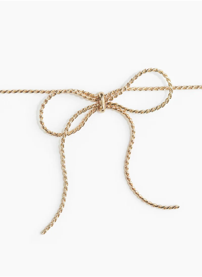 H&M Bow-Decorated Necklace