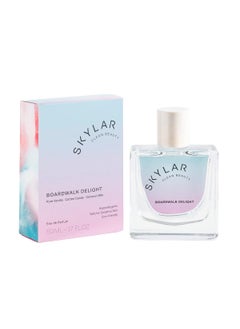 Skylar Skylar Boardwalk Delight Eau de Parfum - Hypoallergenic & Clean Perfume for Women & Men, Vegan & Safe for Sensitive Skin - Notes of Cotton Candy, Vanilla & Coconut Milk - 50mL /1.7 Fl oz 