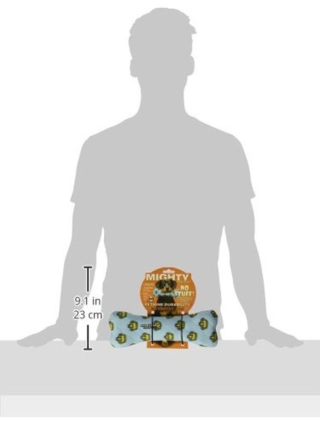 MIGHTY- No Stuff Bone-Blue- Squeaky Plastic Core. 2-in-1 Toy. Made Durable & Floats, Strong & Tough. Interactive Play Dog Toy (Tug, Toss & Fetch) - Image 3