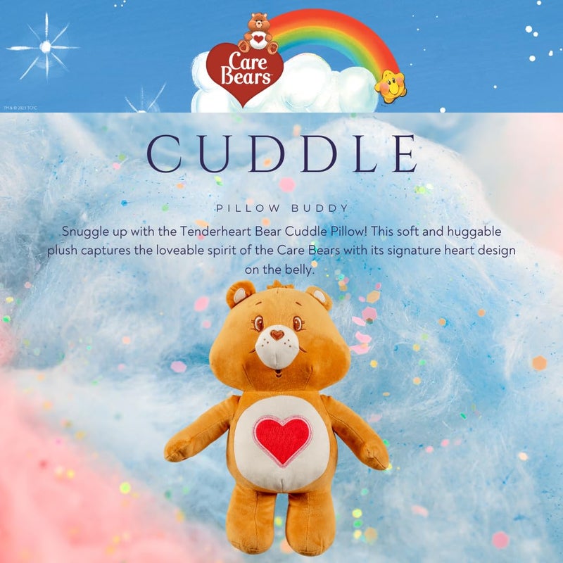 Franco Collectibles Care Bears Tenderheart Bedding Super Soft Plush Decorative Throw Pillow  (Officially Licensed Product) - Image 2