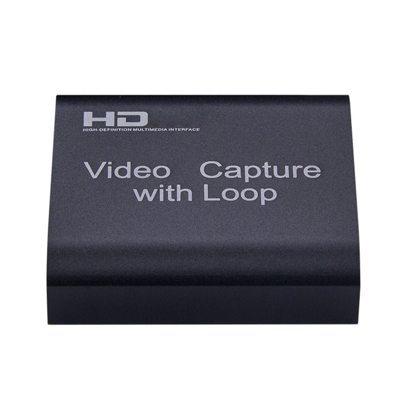 بطاقة التقاط الفيديو USB2.0: مدخلات 4K ومخرجات 1080P، وظيفة التسجيل الداخلي - صندوق التقاط الأسود المحمول لمباشر الألعاب، والتدريس، وتسجيل المؤتمرات الفيديو - Image 1