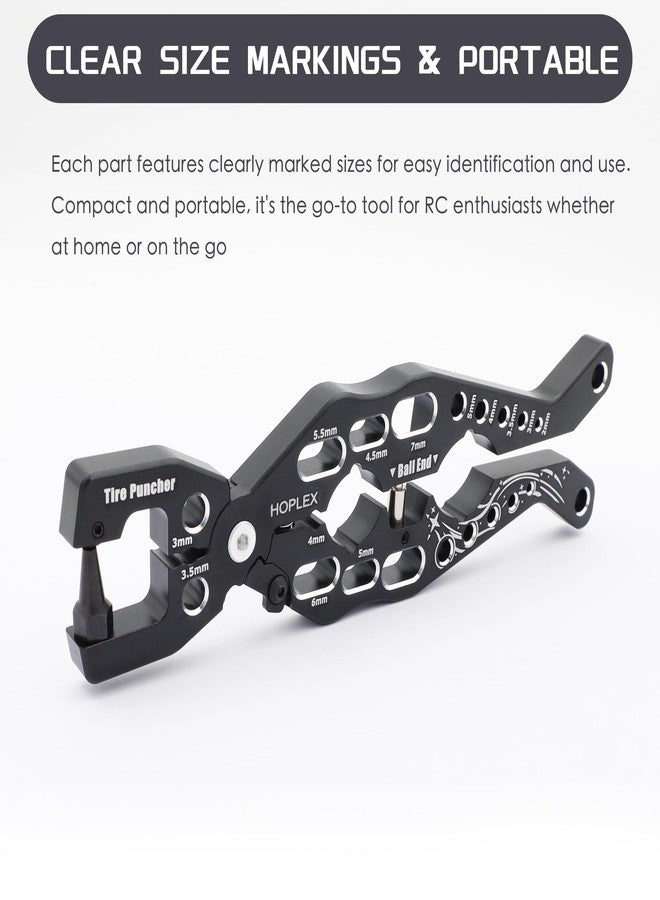 HOPLEX RC Shock Absorber Pliers Multi-Function Tire Punch Shock Absorber Pliers Clamp Pull Rod Ball Head Pliers for 1/24 1/12 1/10 1/8 Traxxas Arrma RC Cars Trucks Rock Crawlers - Image 2