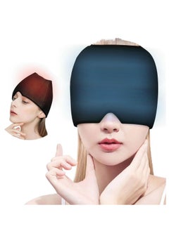 Migraine Relief Cap Hot and Cold Therapy Headache Relief Hat  Fitting Gel Ice Headache Relief Cap  Cool Ice Head Wrap Ice Pack Mask for Tension and Stress