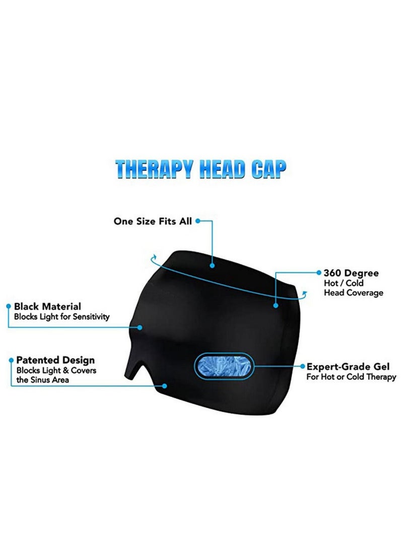 RATSAW - Migraine Relief Cap Hot and Cold Therapy Headache Relief Hat  Fitting Gel Ice Headache Relief Cap  Cool Ice Head Wrap Ice Pack Mask for Tension and Stress - Image 1
