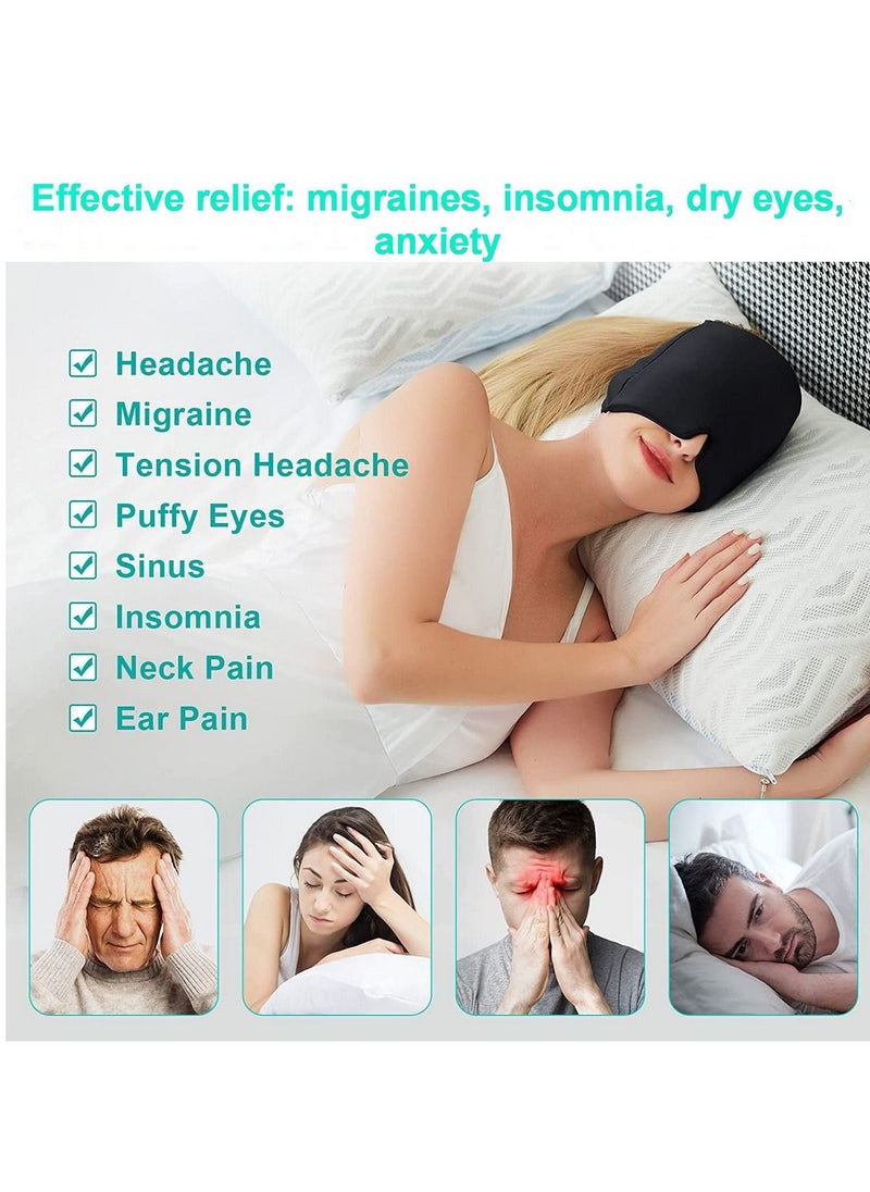 RATSAW - Migraine Relief Cap Hot and Cold Therapy Headache Relief Hat  Fitting Gel Ice Headache Relief Cap  Cool Ice Head Wrap Ice Pack Mask for Tension and Stress - Image 1