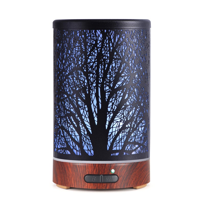 Essential Oils Diffuser for Home150ML Aromatherapy DiffuserBirthday Gifts for Women momMetal Cool Mist Humidifier with 7 Colors Lights Waterless Auto Off Air DiffusersTree