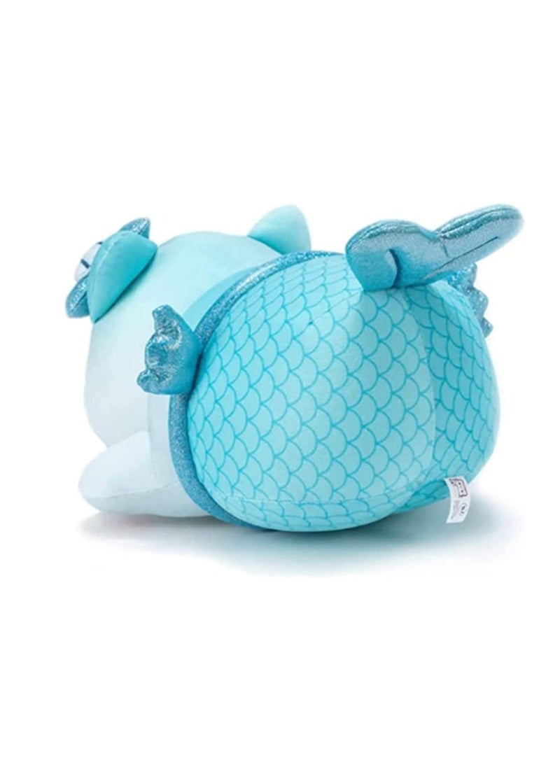 Cute Plush Toy Meemeows Plushies Meemeows Angel and Demon Cat Plushie Cat Food Plushies Cat Mee Meow Anime Cartoon Cat Stuffed Figure Toy Plush Pillow Gift for Fans Kids (Mermaid Cat)  - Image 4