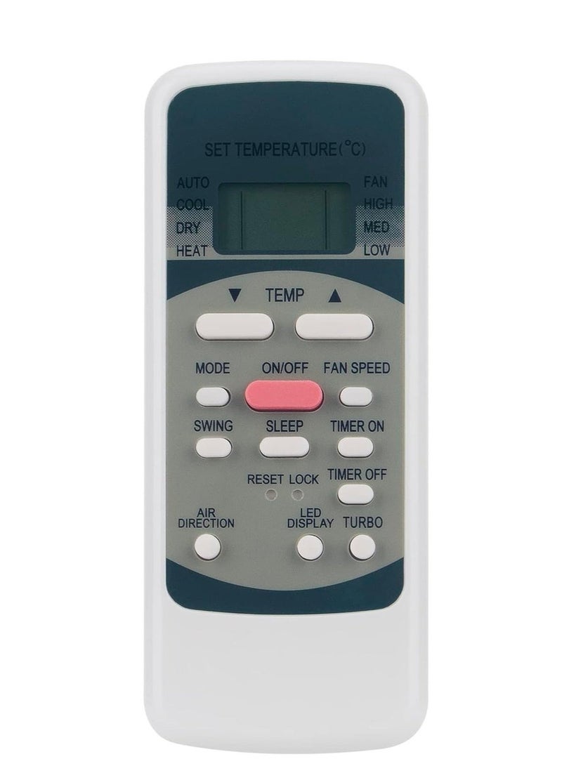 ELTRAZONE Replacement Remote Control Compatible with Air Conditioner Models R51L1/BGE, R51L5/BGE, R51L10/BGE, R51E, R51CE, R51MCE, R51DE, R51MBGE, R51I4BGE – No Setup Required, Easy-to-Use, Long-Range Signal, Ergonomic Design, Reliable Performance, Ideal for Home or Office Use