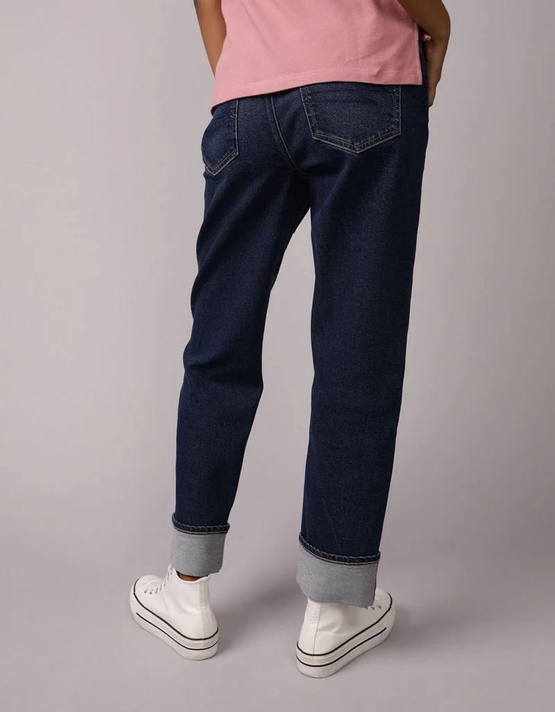 American Eagle AE Stretch Super High-Waisted Ankle Straight Jean