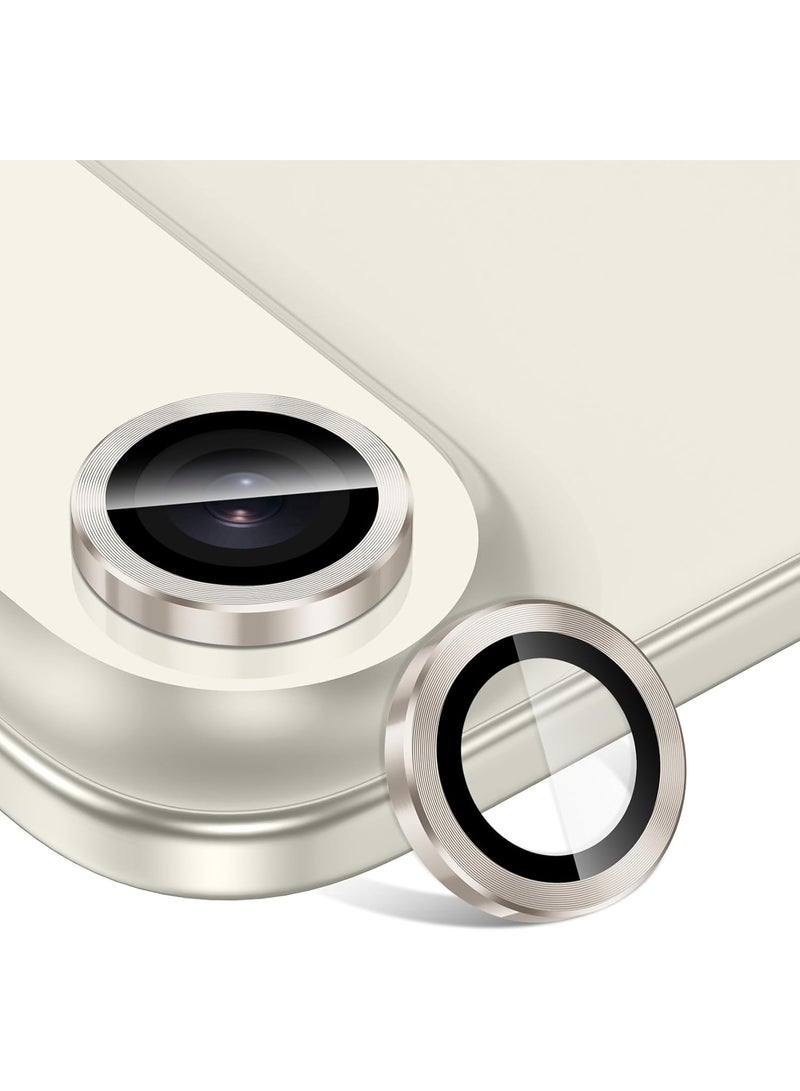 أكاليكس واقي عدسة الكاميرا لهاتف iPhone 17 Air، غطاء معدني من الزجاج المقوى 9H مع حلقة فردية، صينية تركيب سهلة، شفاف عالي الدقة، مجموعة واحدة، شاشة 6.5 بوصة (فضي) - Image 2