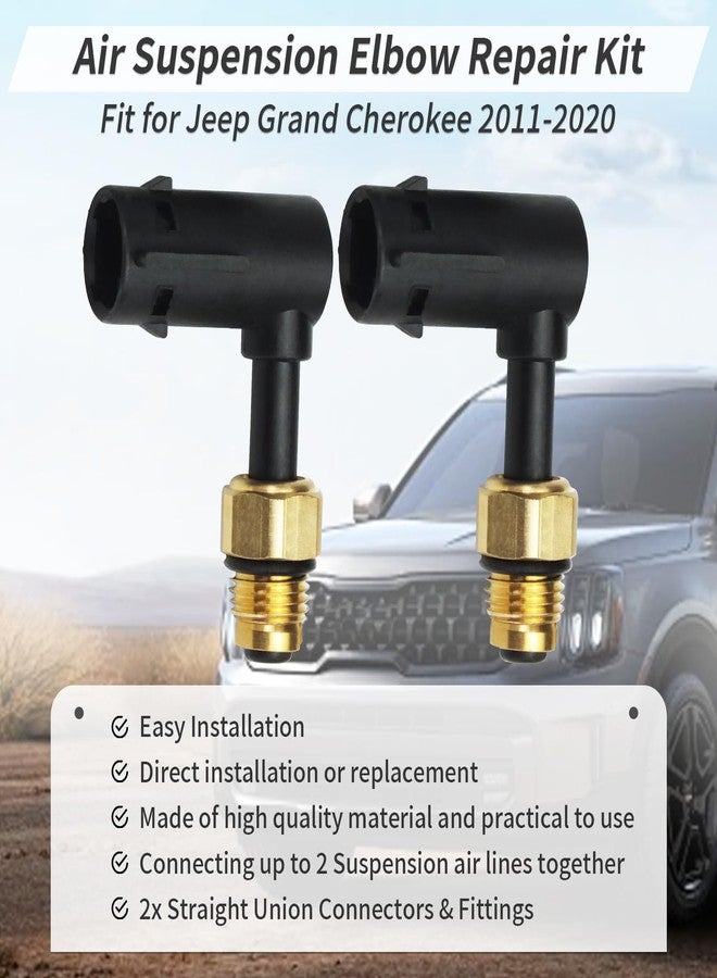 Chonse 2 PCS Suspension Elbow Air Strut Repair Kits Compatible with Jeep Grand Cherokee 2011-2020 68084809AA - Image 2