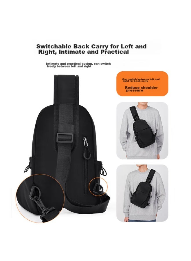 Warrior Huili Sports Crossbody Bag For Men, Simple Large-capacity Shoulder Bag, Men's Messenger Bag, Chest Bag, Small Backpack, Casual Storage Bag  - Image 3