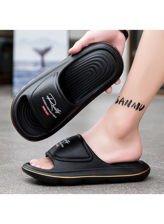 NIBEMINENT Men's Summer Outdoor Non-Slip Wearable  Slippers Soft Sole Comfortable Beach Shoes Trendy Brand Casual Slippers  - Image 2