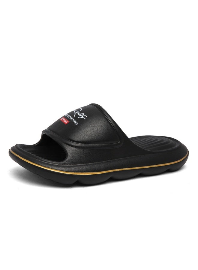 NIBEMINENT Men's Summer Outdoor Non-Slip Wearable  Slippers Soft Sole Comfortable Beach Shoes Trendy Brand Casual Slippers  - Image 1