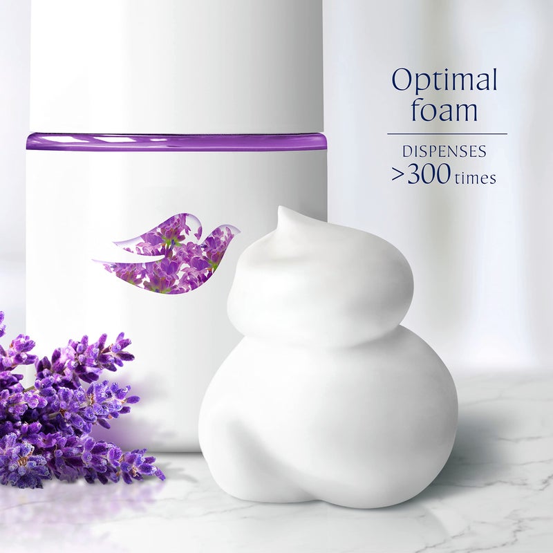 Dove Nourishing Foaming Hand Wash Touchless Dispenser Refill Lavender and Chamomile Moisturizing Hand Wash for Lasting Nourishment 10.1 oz 6-pack - Image 3