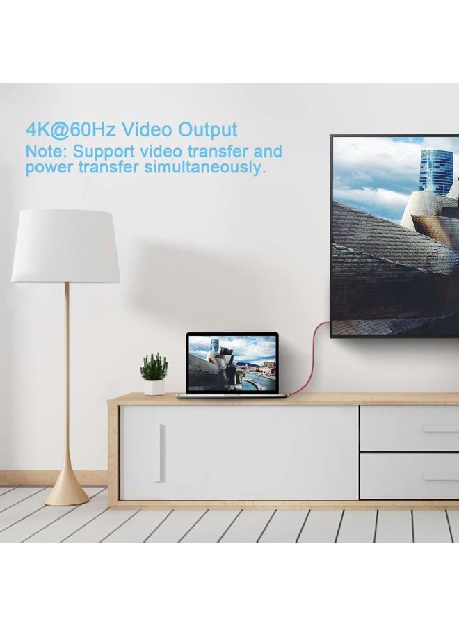 Fasgear USB C to Type C Cable, 1 Pack USB 3.1 Type C Gen 2 Fast Charge Cable, 100W 20V/5A Power Delivery, 10Gbps Data Transfer, 4K@60Hz Video Output, Compatible for Type-C Device (1.6ft, Red) - Image 4