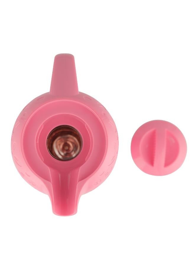 DELCASA 1000ml Vacuum Flask, Asbestos-Free Glass Inner Pink color  Portable with Comfortable Handle & Pouring Spot | 14 Hrs Hot, 36 Hrs Cold - Image 4