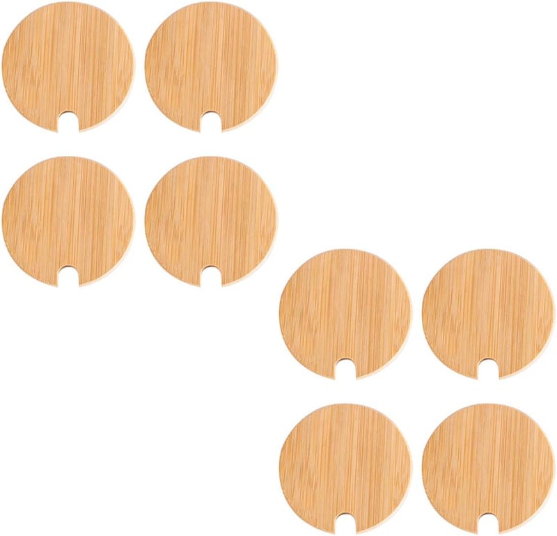 8pcs Lids for Wide Mouth Mason Jars, Glass Bottle Sealing Covers with 72mm Inner Diameter, Airtight Jar Sealers for Kitchen Storage and Canning - Image 1