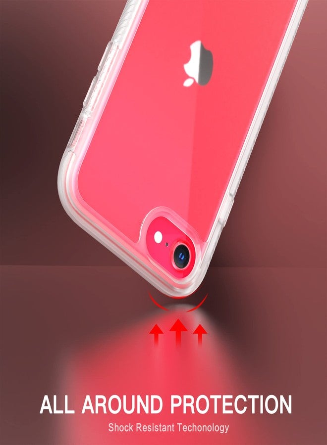 اي دي ويل جراب IDweel لهاتف iPhone SE 2020، وجراب لهاتف iPhone 8 و7 وSE 2022 (الجيل الثالث من SE)، غطاء شفاف نحيف ومتين مقاوم للصدمات مع واقي شاشة، غطاء هجين شديد التحمل ومقاوم للصدمات، شفاف - Image 5