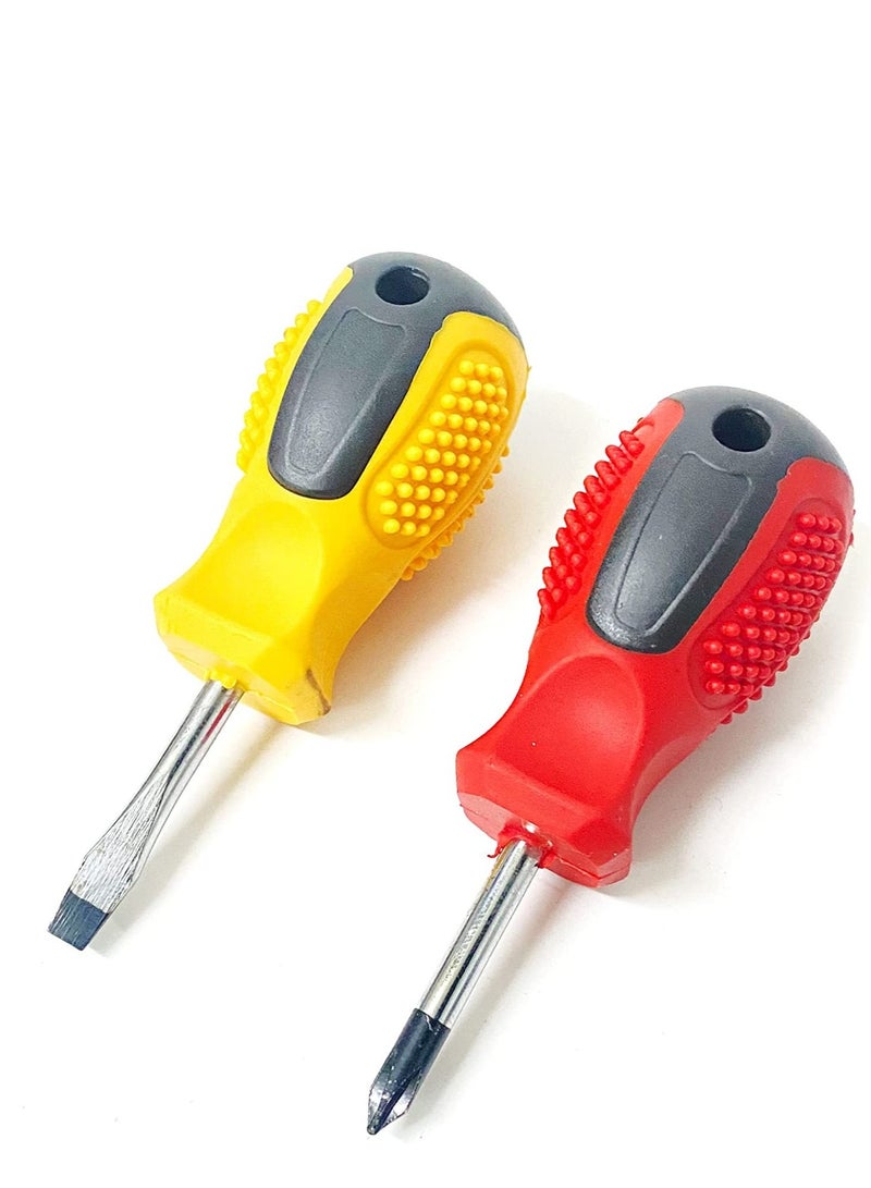 2 Piece Screwdriver Set Phillips Short Flat Screwdriver  - Image 1