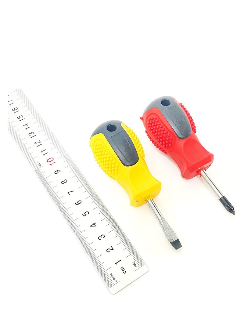 2 Piece Screwdriver Set Phillips Short Flat Screwdriver  - Image 4