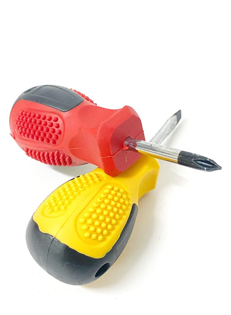 2 Piece Screwdriver Set Phillips Short Flat Screwdriver  - Image 3