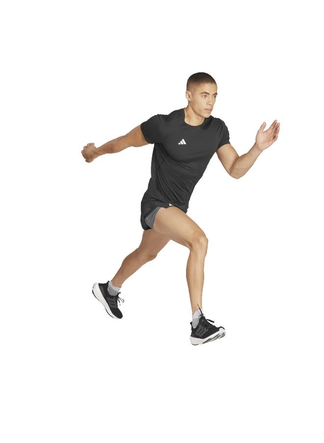 Adidas Adidas Adizero E Tee M Black Running T-Shirts For Men - Image 5