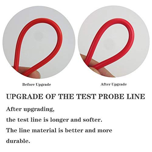 TKDMR 1000V 20A Ultra-Sharp Multimeter Meter Tester Needle Point 35″ / 90 cm Gold-Plated Test Probe Lead - Image 4