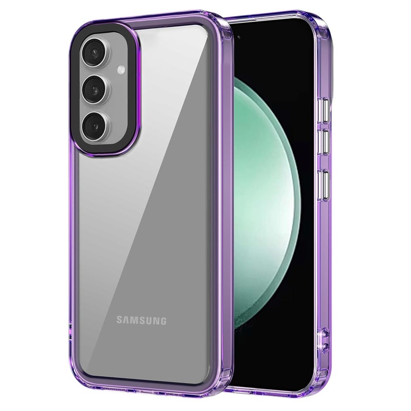 ZAPCASE Back Case Cover for Samsung Galaxy S24 FE 5G | Compatible for Samsung Galaxy S24 FE 5G Back Cover | Case Cover with Camera Protection | (TPU + PC | Translucent Purple) - Image 1