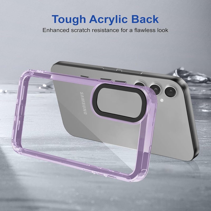 ZAPCASE Back Case Cover for Samsung Galaxy S24 FE 5G | Compatible for Samsung Galaxy S24 FE 5G Back Cover | Case Cover with Camera Protection | (TPU + PC | Translucent Purple) - Image 5