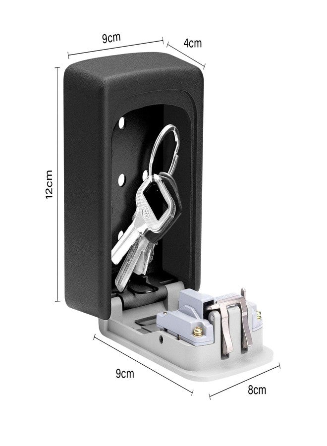 oddpod™ Combination Key Safe Box/Key Safe Lock Outdoor Storage Box with Code Combination Password Security Lock CH-801 (Grey) - Image 3