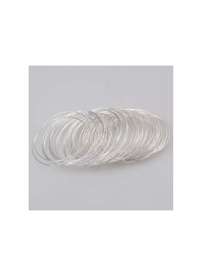 GGOOT 50 Pcs Ladies Elegant Alloy Bracelet, Cuff Bangles for Wedding - Image 2