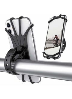 ORIbox Bike Phone Mount, Motorcycle Handlebar Mount, 360° Rotation Silicone Bicycle Phone Holder, Compatible with iPhone 13/12/11 Pro Max XS Max XR X 8 7 6S Plus SE 2022 12 mini,Samsung Galaxy  - Image 1