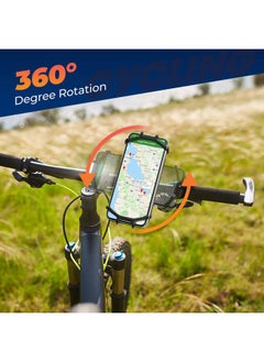 ORIbox Bike Phone Mount, Motorcycle Handlebar Mount, 360° Rotation Silicone Bicycle Phone Holder, Compatible with iPhone 13/12/11 Pro Max XS Max XR X 8 7 6S Plus SE 2022 12 mini,Samsung Galaxy  - Image 2