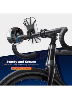 ORIbox Bike Phone Mount, Motorcycle Handlebar Mount, 360° Rotation Silicone Bicycle Phone Holder, Compatible with iPhone 13/12/11 Pro Max XS Max XR X 8 7 6S Plus SE 2022 12 mini,Samsung Galaxy  - Image 5