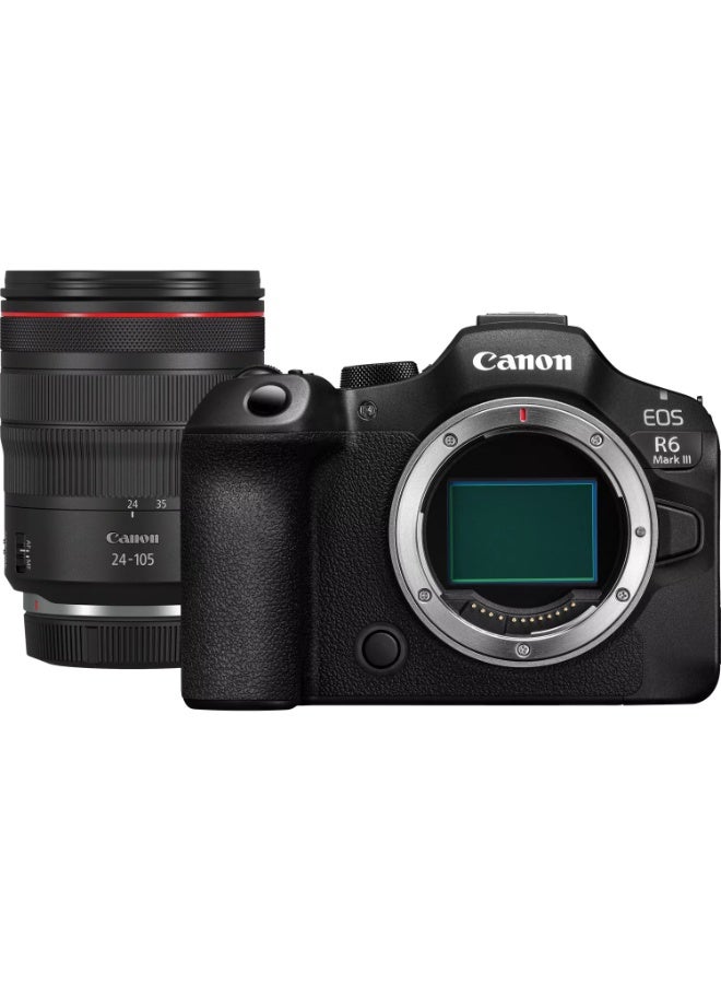 Canon EOS R6 Mark III Mirrorless Camera and RF 24-105mm F4L IS USM Lens