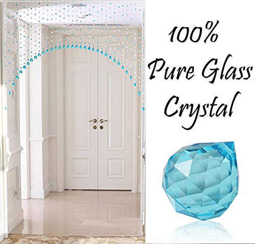 PINDIA Fancy Bead Hanging Curtain (10 Strings - Aqua) - Image 2
