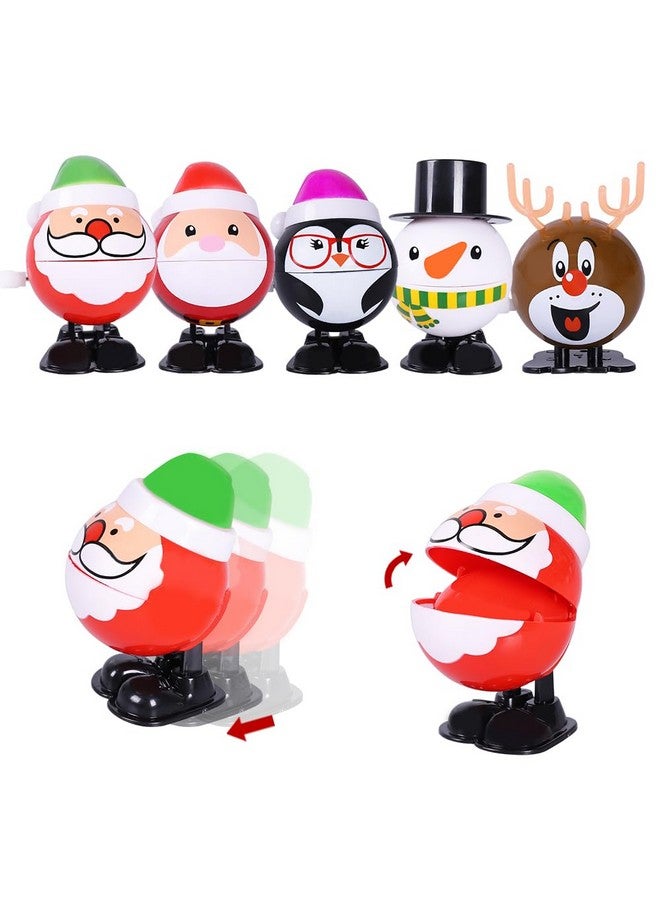 ماكس فن مجموعة من 12 قطعة من ألعاب حشو الجوارب التي تعمل باللف لهدايا حفلات الكريسماس (ألعاب الكريسماس التي تعمل باللف) - Image 5