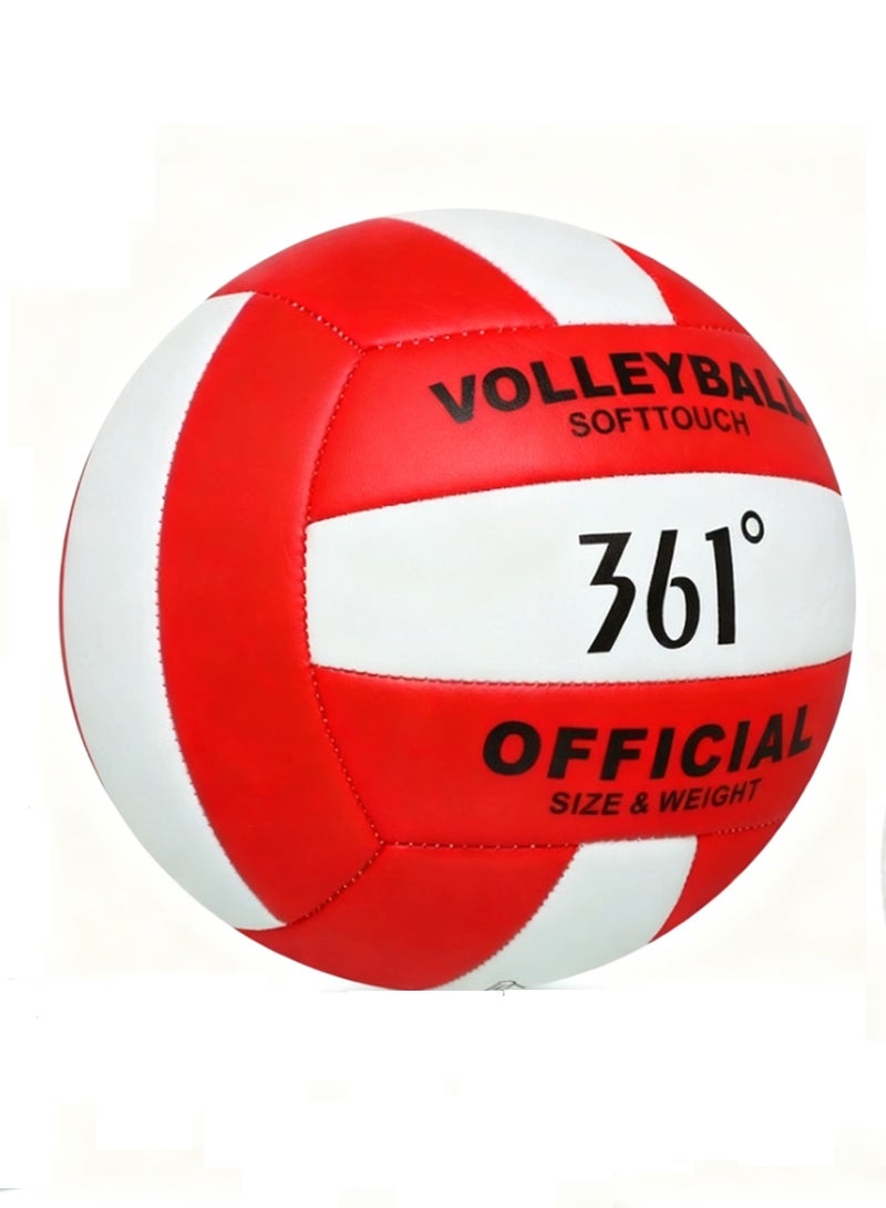 361 Degrees Beach volleyball. Official Size 5 Professional Quality Waterproof Volleyball For Indoor and Outdoor, for Competitions, Games, Recreational Play, Training, Beach Volleyball, For Volley Ball Enthusiasts - Image 1