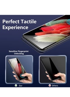 BORTONY Galaxy S22 Ultra Screen Protector [2+2 Pack] Camera Lens Protector, Fingerprint Unlock Support, HD Tempered Glass, Touch Sensitive, Anti Scratch, for Samsung S22 Ultra 5G Glass  - Image 4